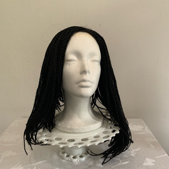 Lace braid lob angled wig 1B - Picture 8 of 8
